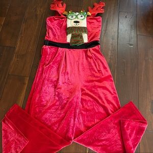 Born Famous holiday jumpsuit small